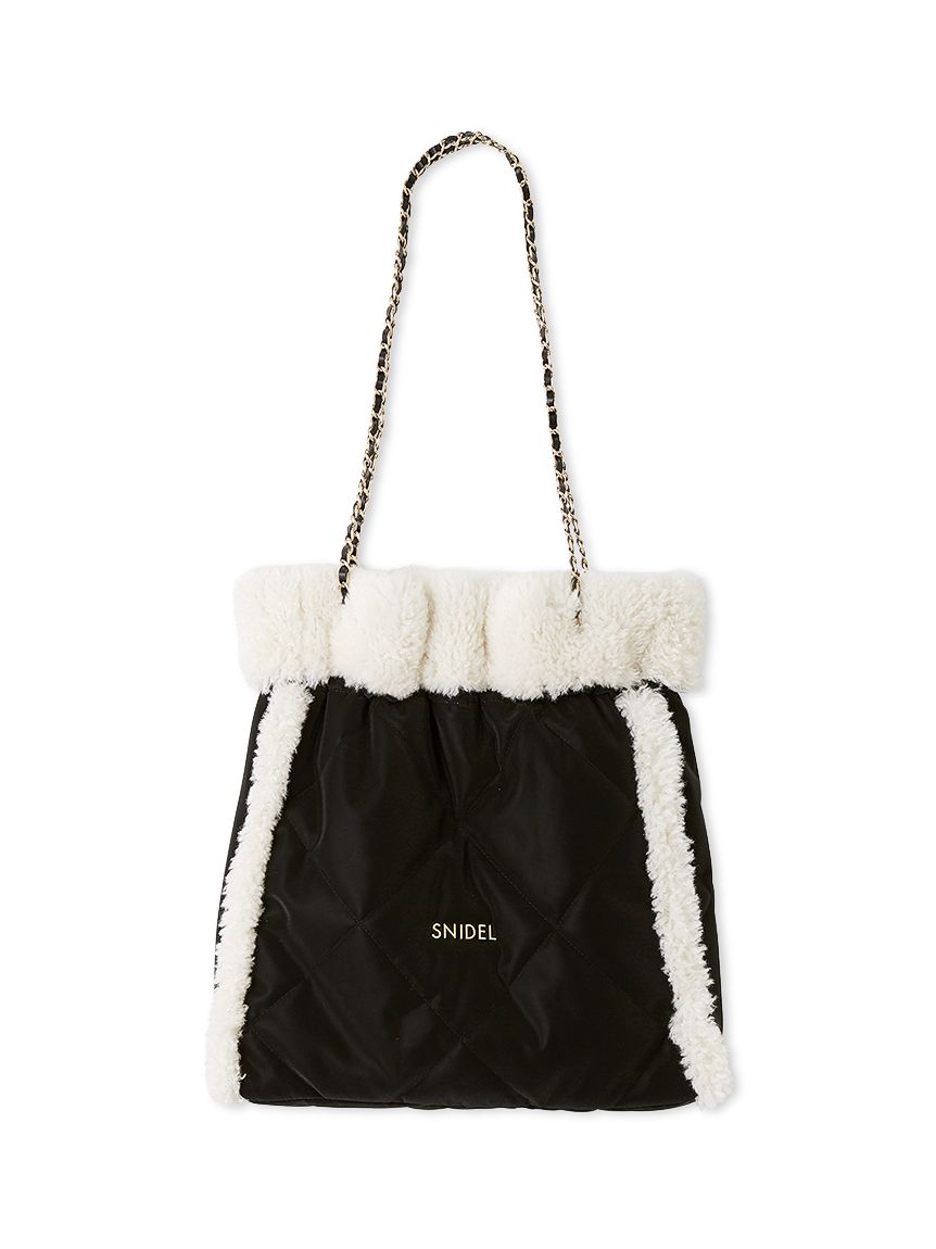 WEB限定/ボアコレクション】キルティングチェーンバッグ(ハンドバッグ