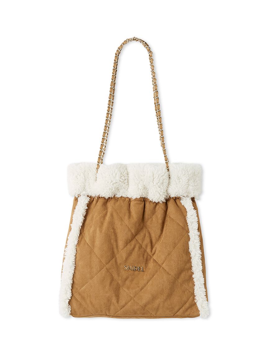 WEB限定/ボアコレクション】キルティングチェーンバッグ(ハンドバッグ