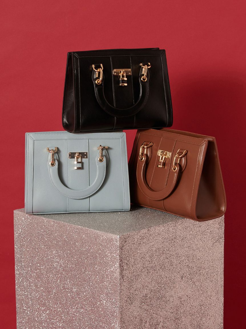 スクエアパッドロックバッグ(ハンドバッグ)｜バッグ｜SNIDEL