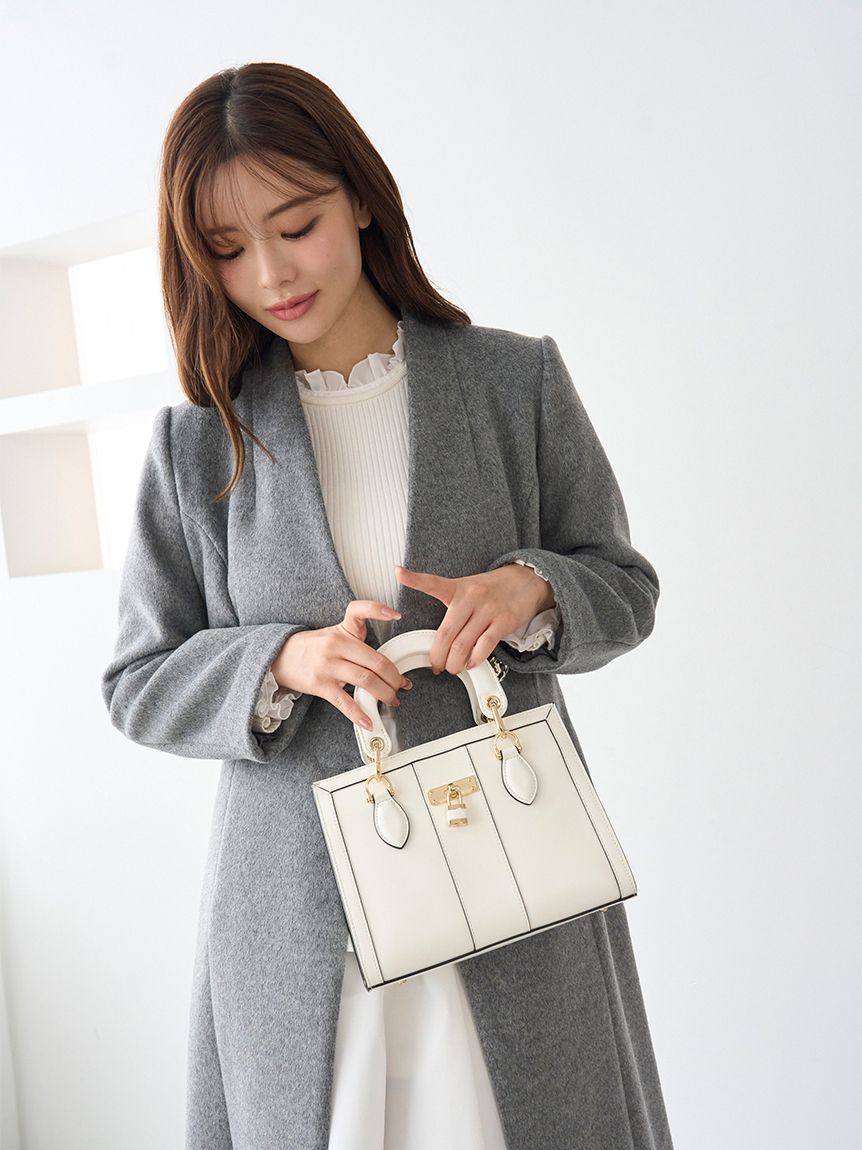 スクエアパッドロックバッグ(ハンドバッグ)｜バッグ｜SNIDEL