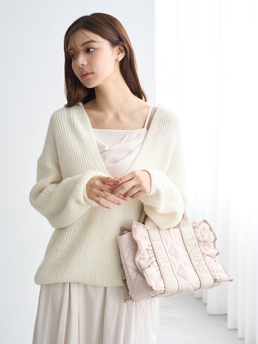 フリルキルティングロゴバッグ(ハンドバッグ)｜バッグ｜SNIDEL