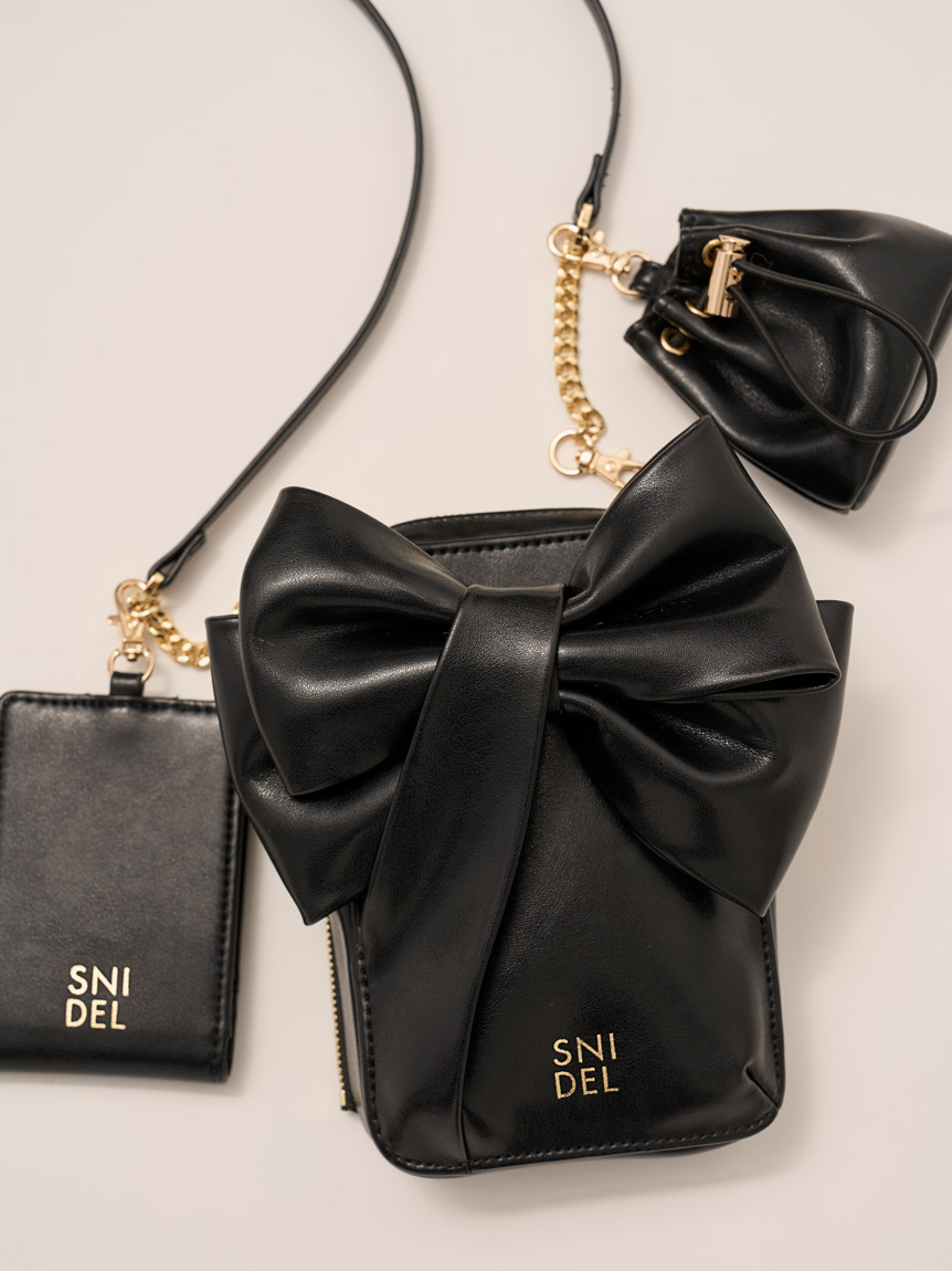 リボンマルチショルダー&ケースセット(ショルダーバッグ)｜バッグ