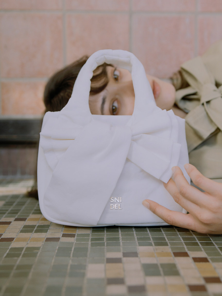 snidel♡リボンバッグ パフィーリボンバッグ(ハンドバッグ)｜バッグ｜SNIDEL(スナイデル)の