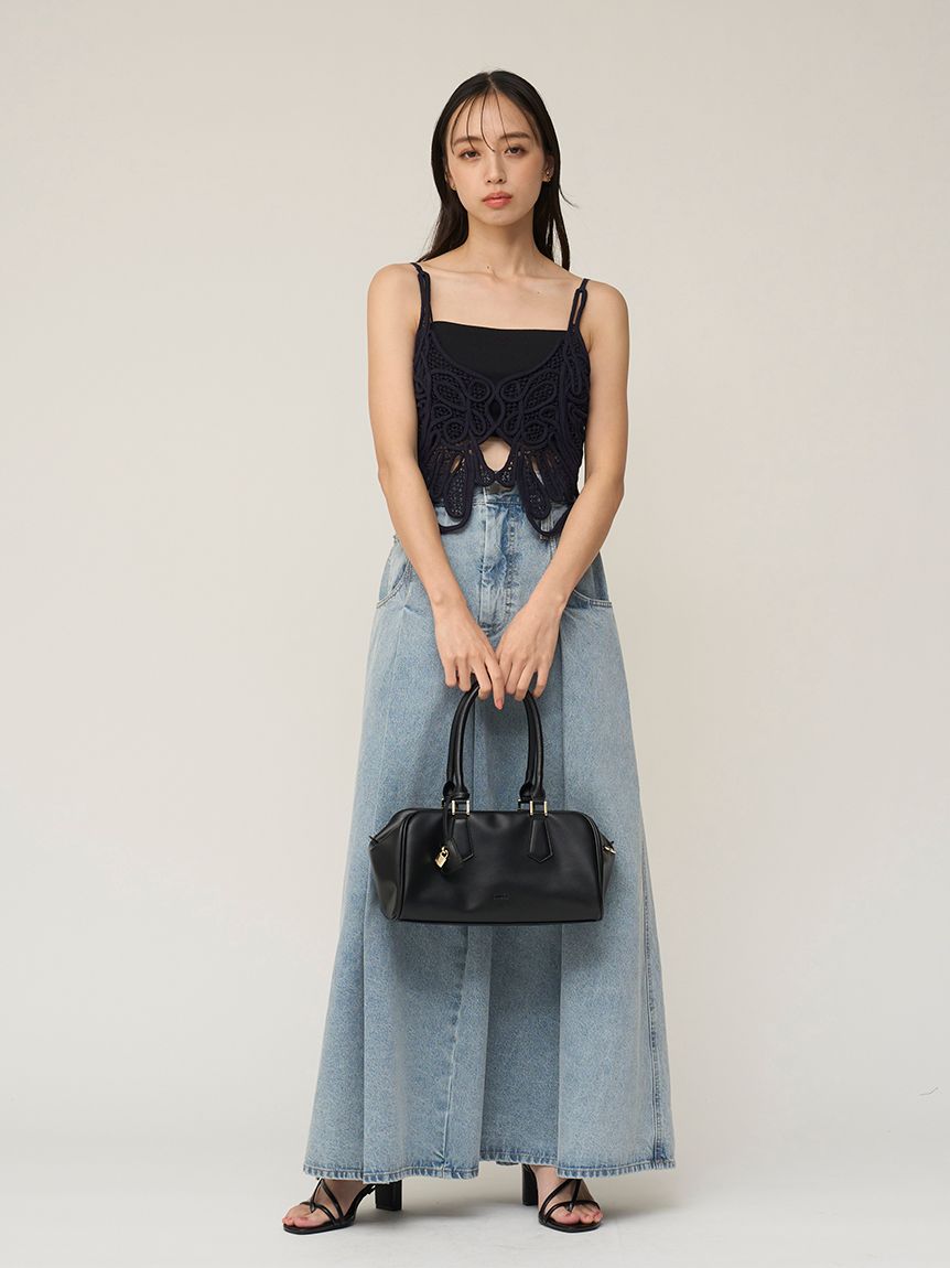snidel パドロックチャームボストン　ショルダーバッグ パドロックチャームボストン(ショルダーバッグ)｜バッグ｜SNIDEL