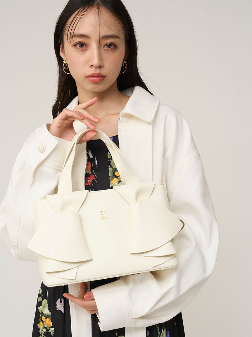 ダブルリボンバッグ(ハンドバッグ)｜バッグ｜SNIDEL(スナイデル)の通販