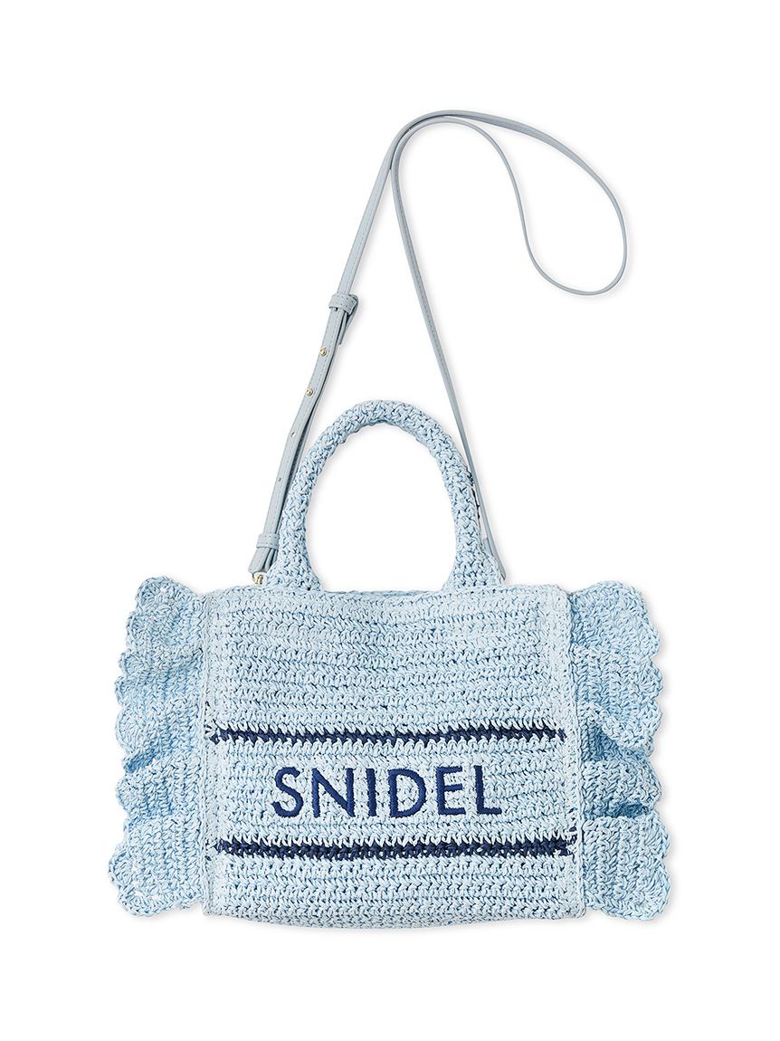 snidel 春物白メッシュバック　白ワンショルダーバッグ ショルダーバッグ｜SNIDEL(スナイデル)の通販サイト【公式】