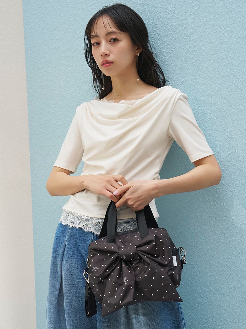 SNIDEL×LeSportsac】LG BOW SM SATCHEL(ハンドバッグ)｜バッグ｜SNIDEL