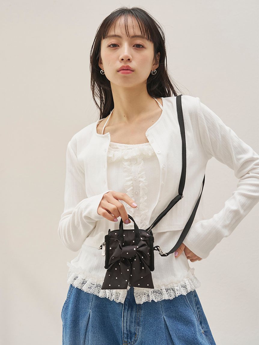 SNIDEL×LeSportsac】LG BOW MICRO BAG(ショルダーバッグ)｜バッグ