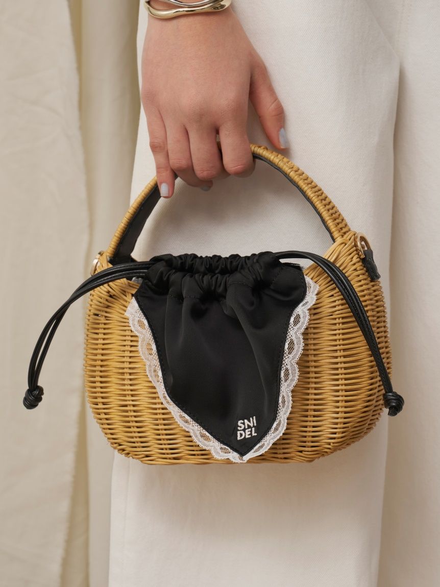 snidel カゴバッグ ラタンカゴバッグ(ハンドバッグ)｜バッグ｜SNIDEL(スナイデル)の通販