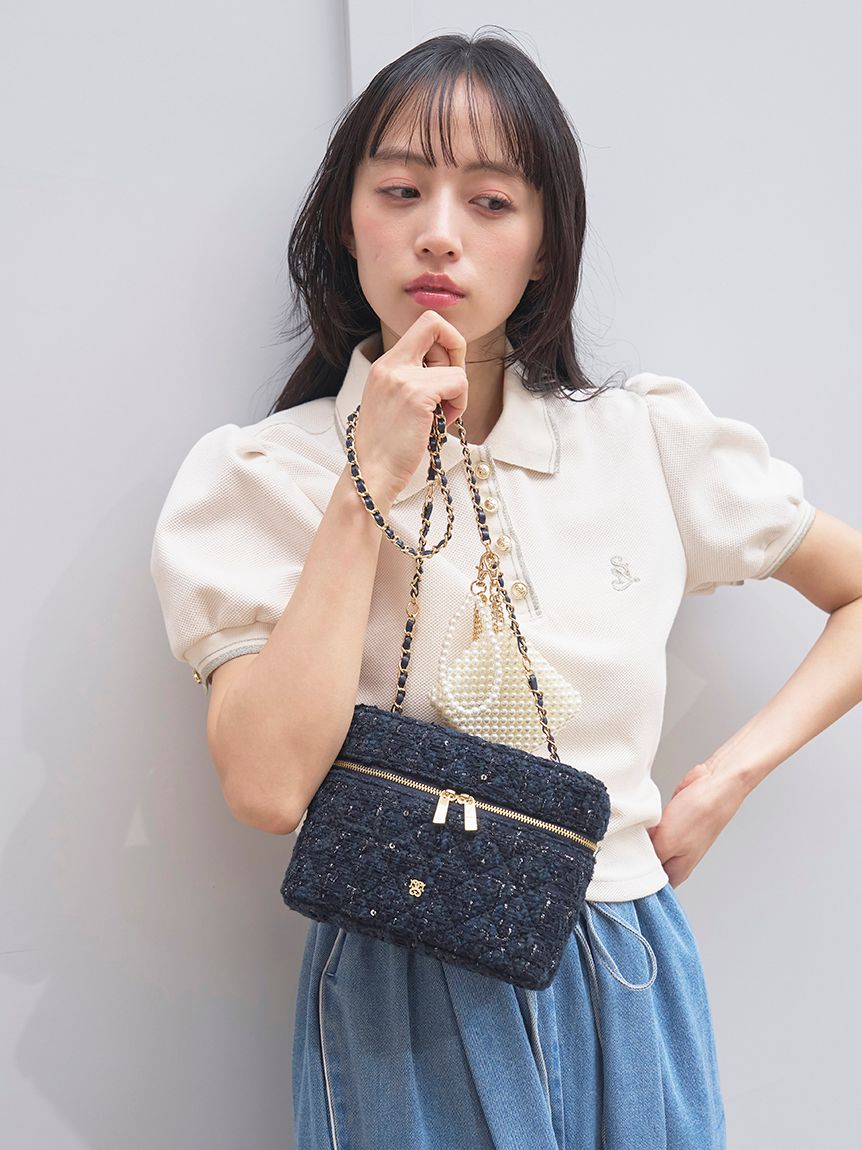 snidel 3セットバニティショルダー マルチショルダー スマホショルダー 白 3セットバニティスマホショルダー｜スナイデルの通販｜&mall（アンド