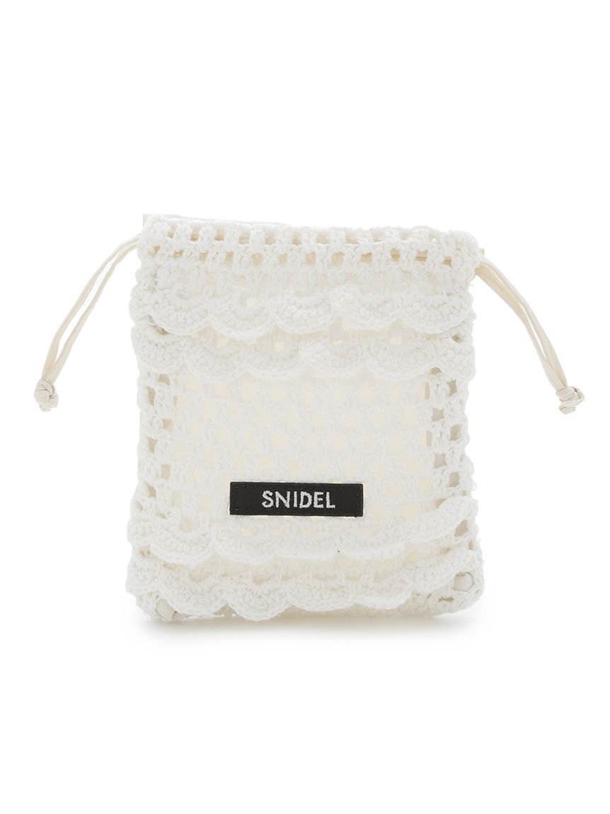 [美品]SNIDEL フリルミニショルダーバッグ ベージュ フリルミニショルダー(その他)｜アクセサリー｜SNIDEL