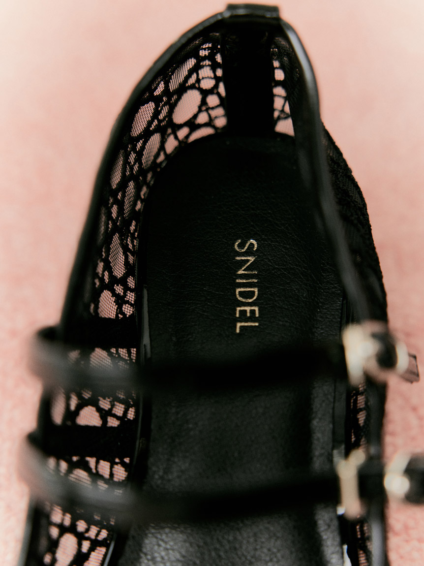 snidel バリエフラットバレエシューズ