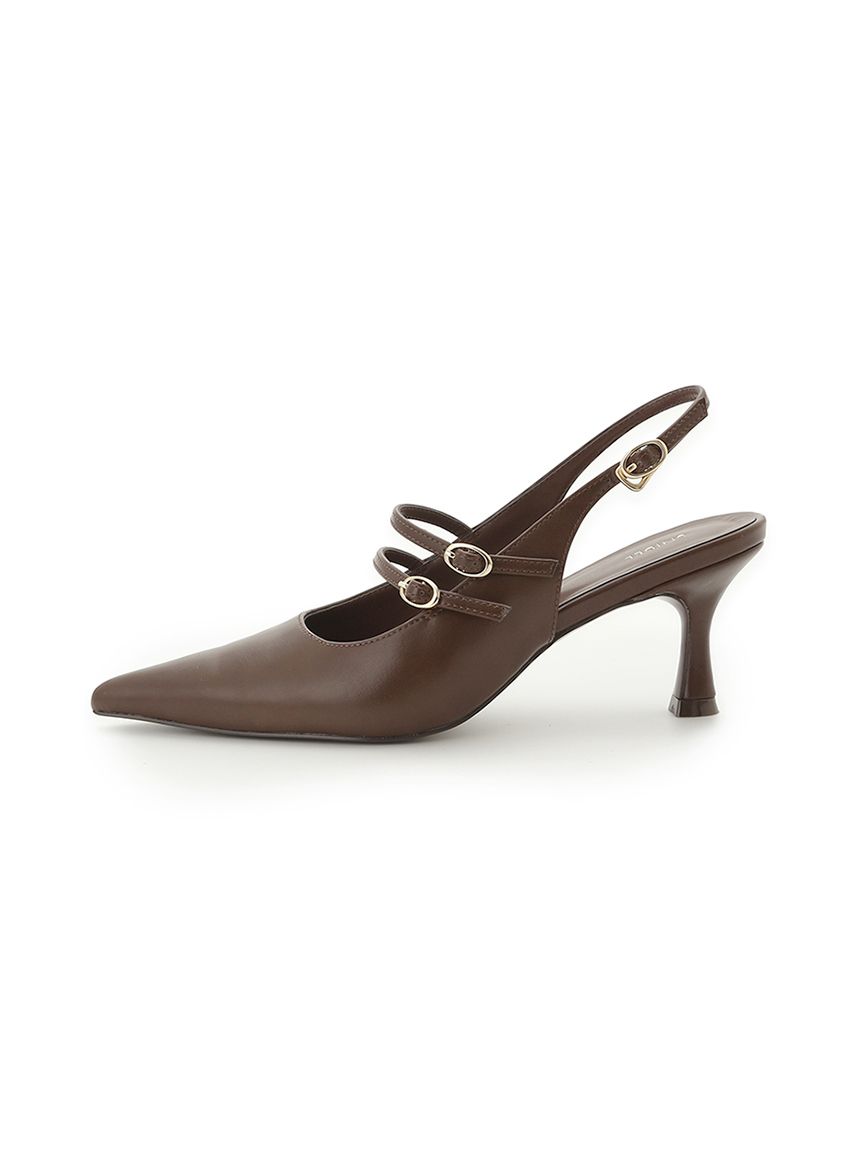 【なの】SNIDEL ダブルストラップミュール スナイデルsnidel ダブルストラップミュール