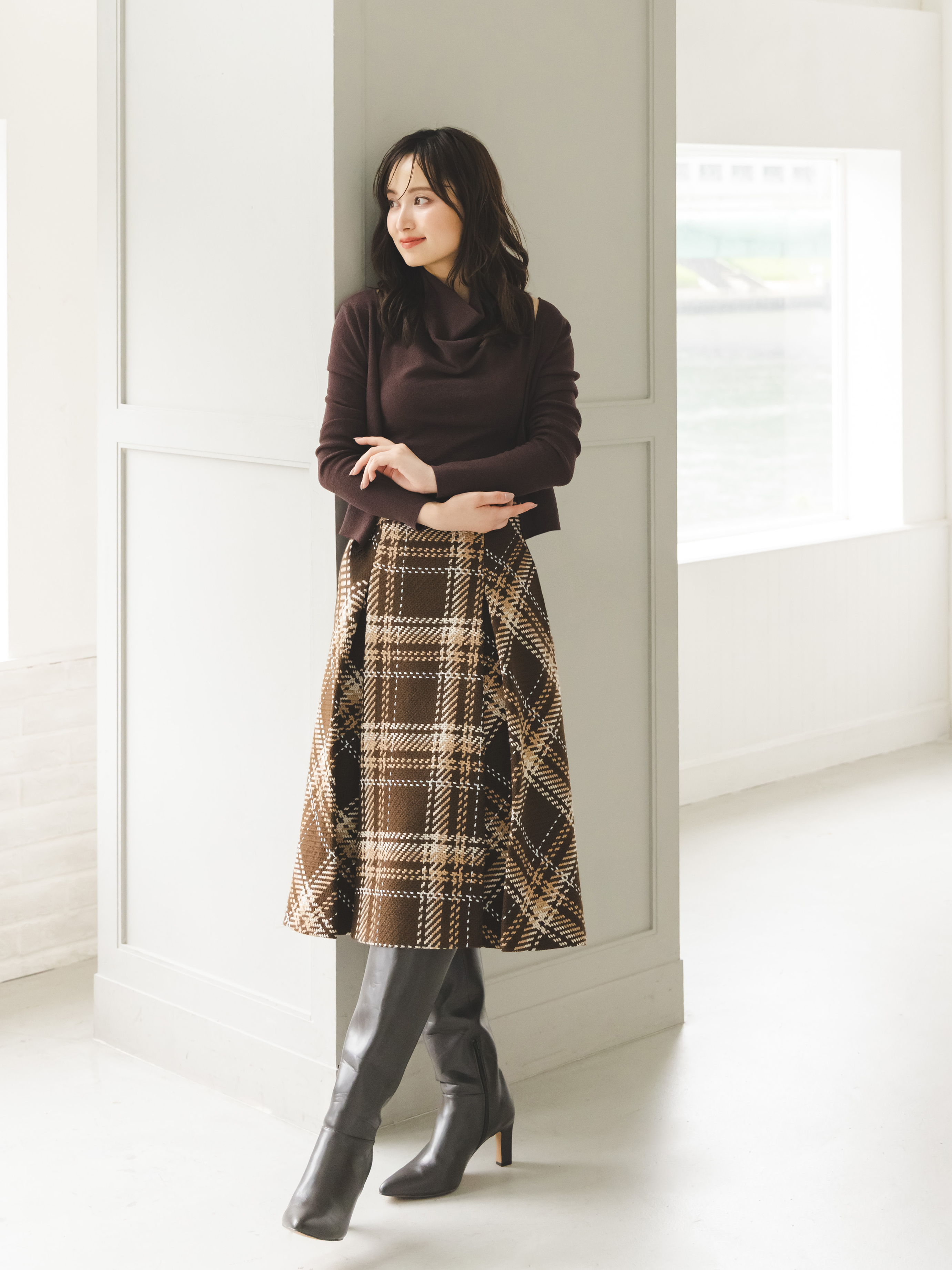 フィットロングブーツ(ロングブーツ)｜シューズ｜SNIDEL