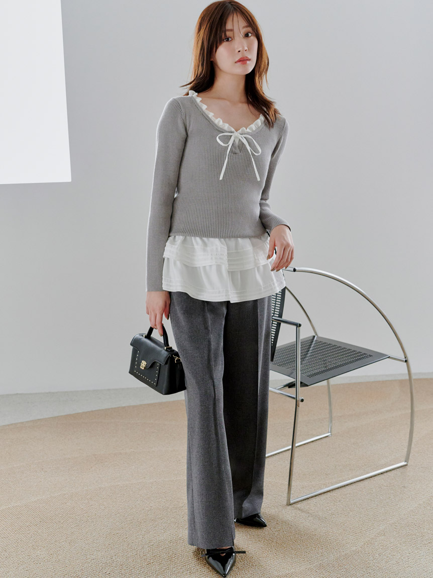 SNIDEL リボンパンプス SNIDEL（スナイデル） SALE50%OFF シューズ 25秋冬 リボンパンプス