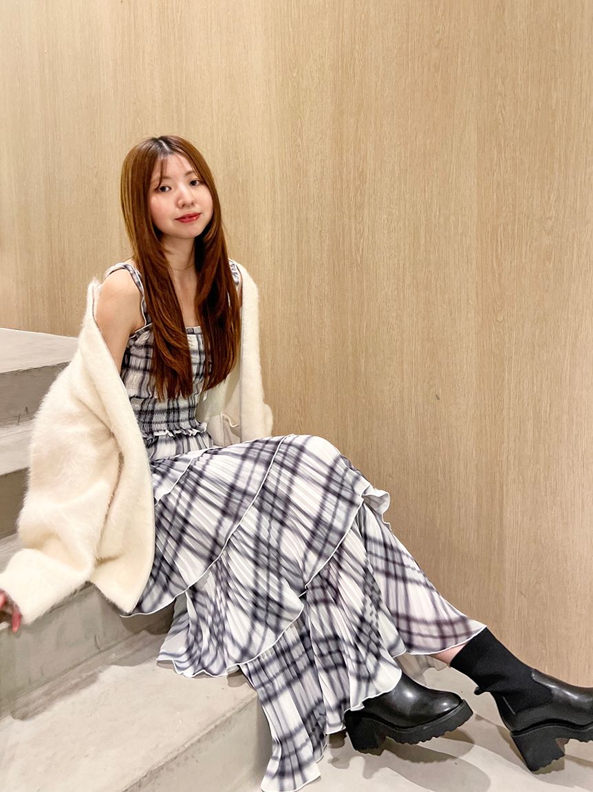 snidel / スナイデル  ショートニットブーツ  25秋冬予約 SWGS254625 入荷予定 : 8月下旬〜 (10%OFF&PT5) ショートニットブーツ(ショートブーツ)｜シューズ｜SNIDEL