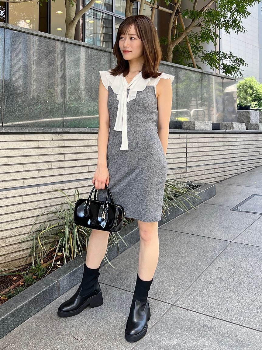 snidel / スナイデル  ショートニットブーツ  25秋冬予約 SWGS254625 入荷予定 : 8月下旬〜 (10%OFF&PT5) ショートニットブーツ(ショートブーツ)｜シューズ｜SNIDEL