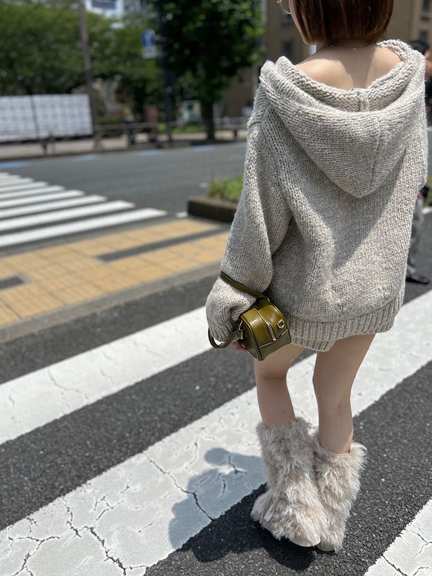 レースアップファーブーツSWGS254685 レースアップファーブーツ(ブーツ)｜シューズ｜SNIDEL