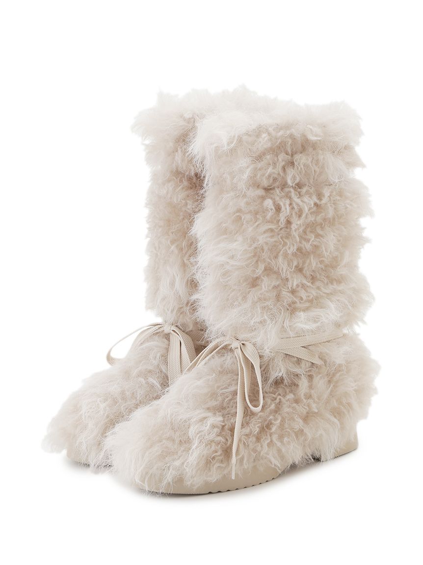 レースアップファーブーツSWGS254685 レースアップファーブーツ(ブーツ)｜シューズ｜SNIDEL