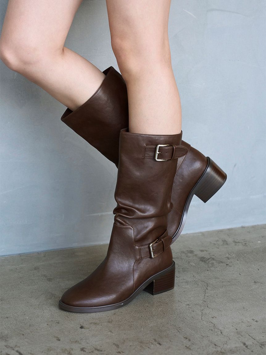 ルーズバックルショートブーツ(ブーツ)｜シューズ｜SNIDEL(スナイデル