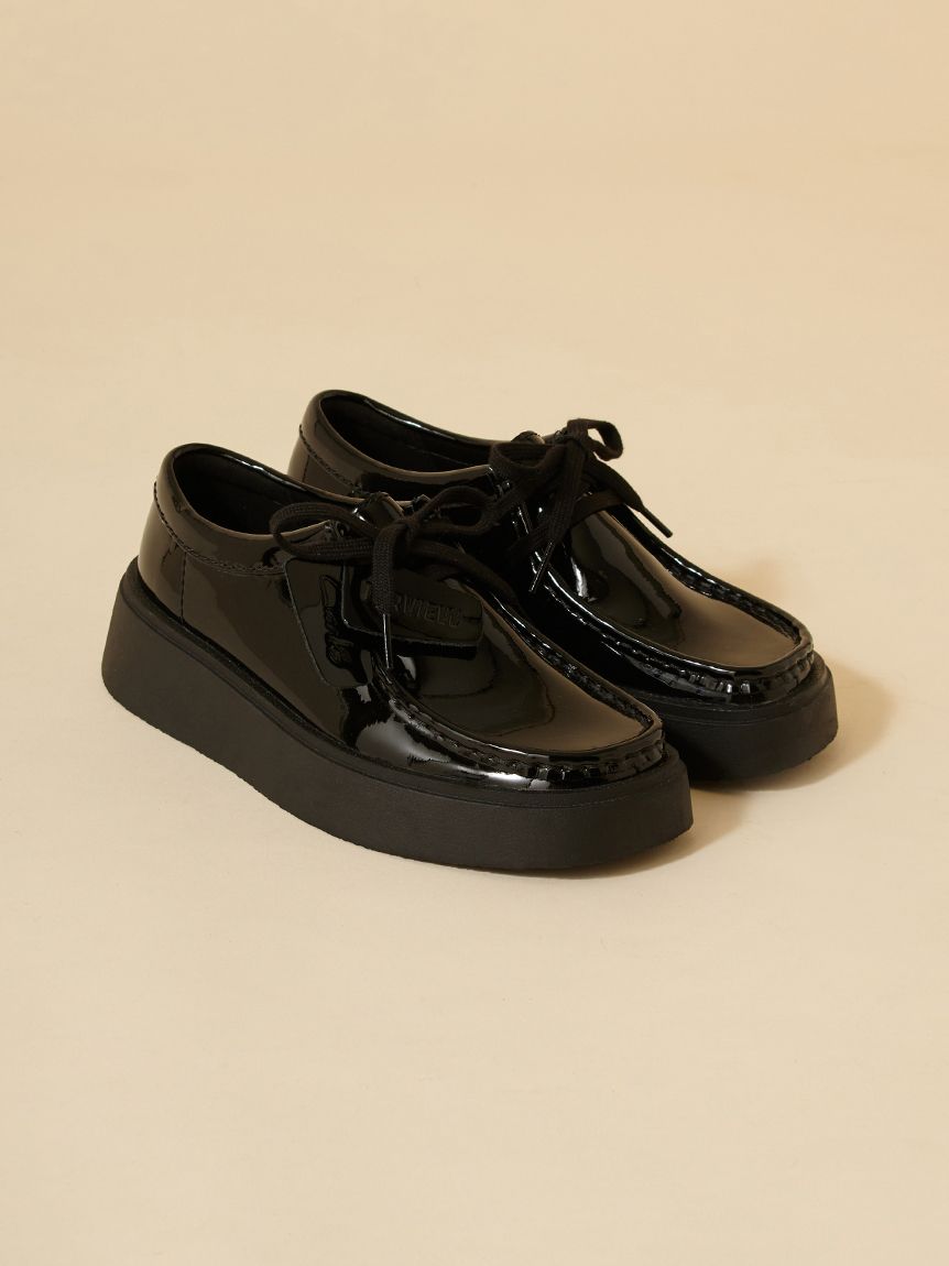 snidel 新品 ジュートフラットシューズ 黒L スナイデル SNIDEL プラットフォームローファー （BLK） -靴
