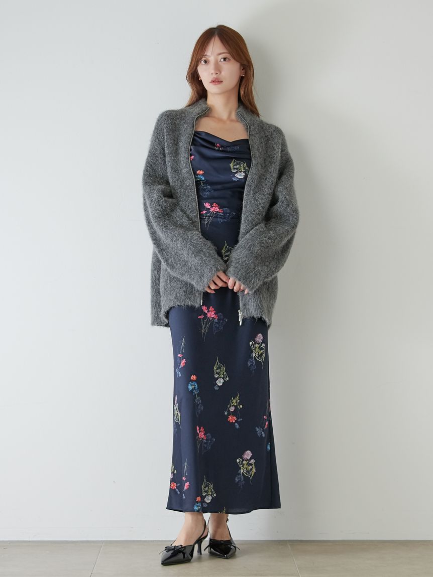 アルパカシャギージップコート(ブルゾン)｜アウター｜SNIDEL