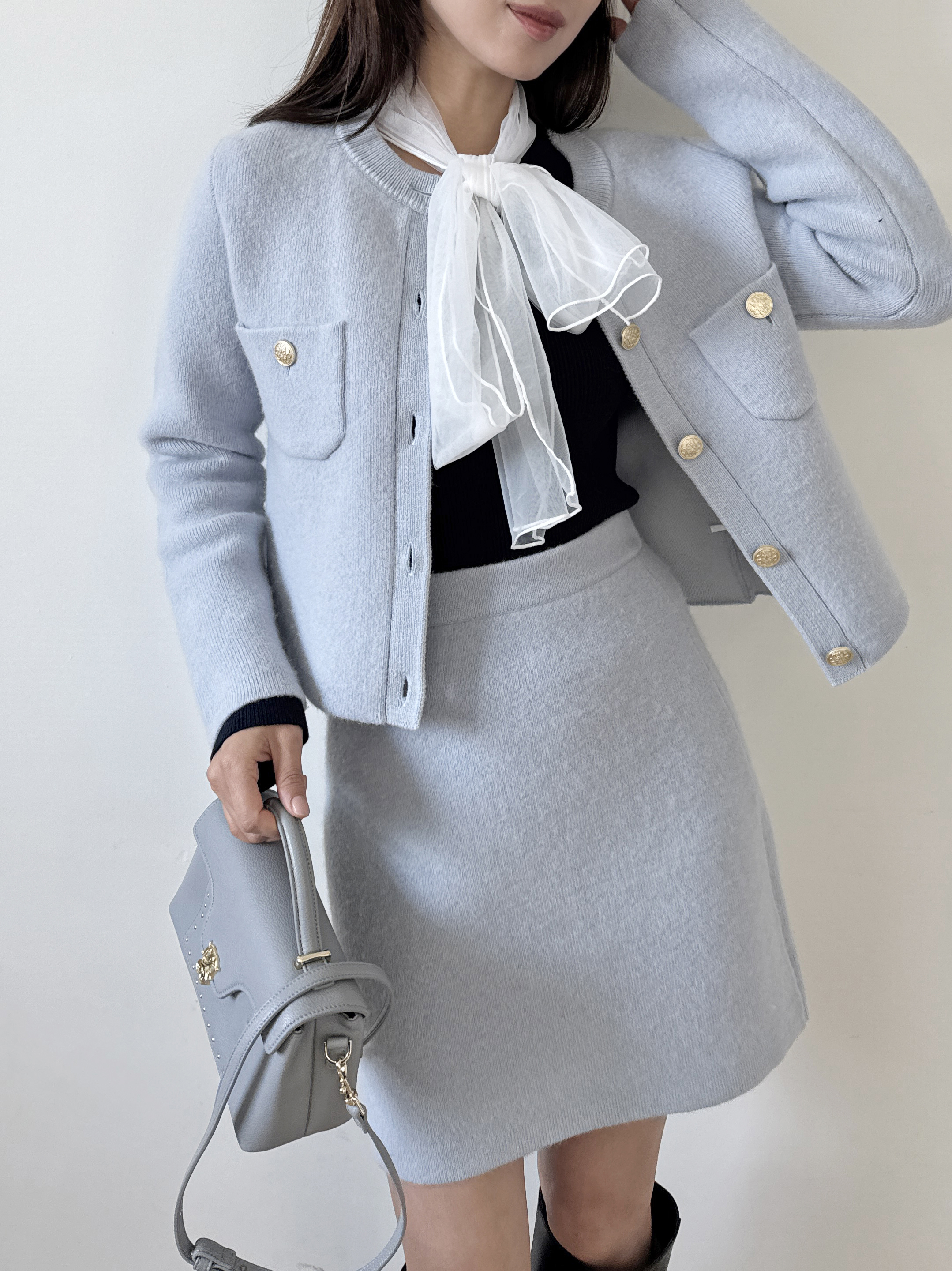 SNIDEL / スナイデル フォックスニットジャケット　LBLU フォックスニットジャケット(ジャケット)｜アウター｜SNIDEL