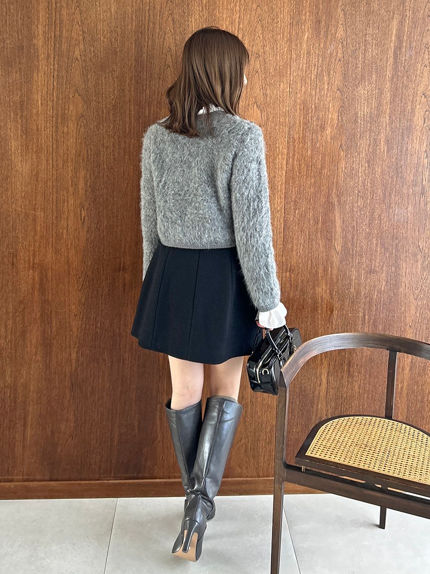 ファーライクフリルニットジャケット(ジャケット)｜アウター｜SNIDEL