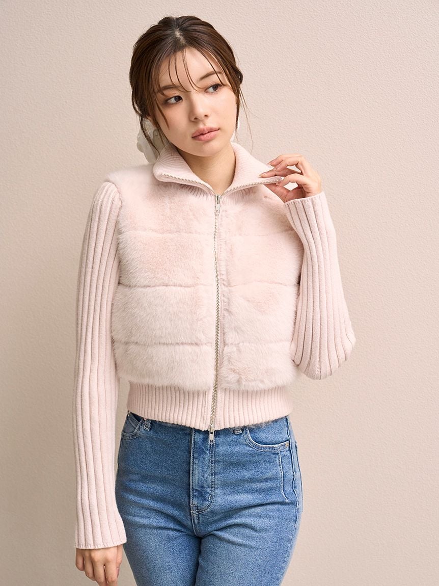 ファーニットブルゾン(ブルゾン)｜アウター｜SNIDEL(スナイデル)の通販