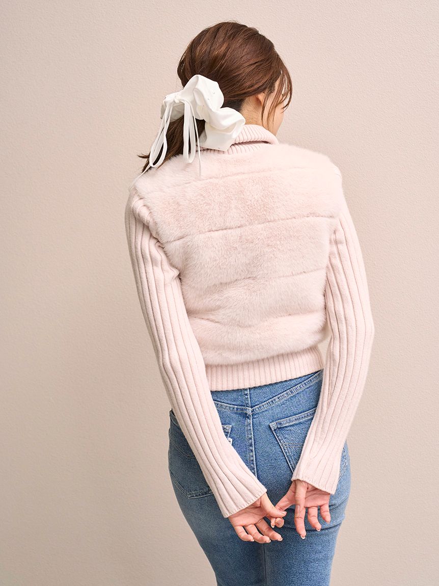 ファーニットブルゾン【カンヘウォン着用】(ブルゾン)｜アウター