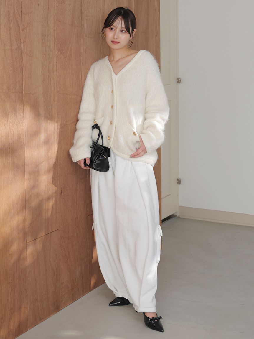 ファーライクミドルニットジャケット(ジャケット)｜アウター｜SNIDEL