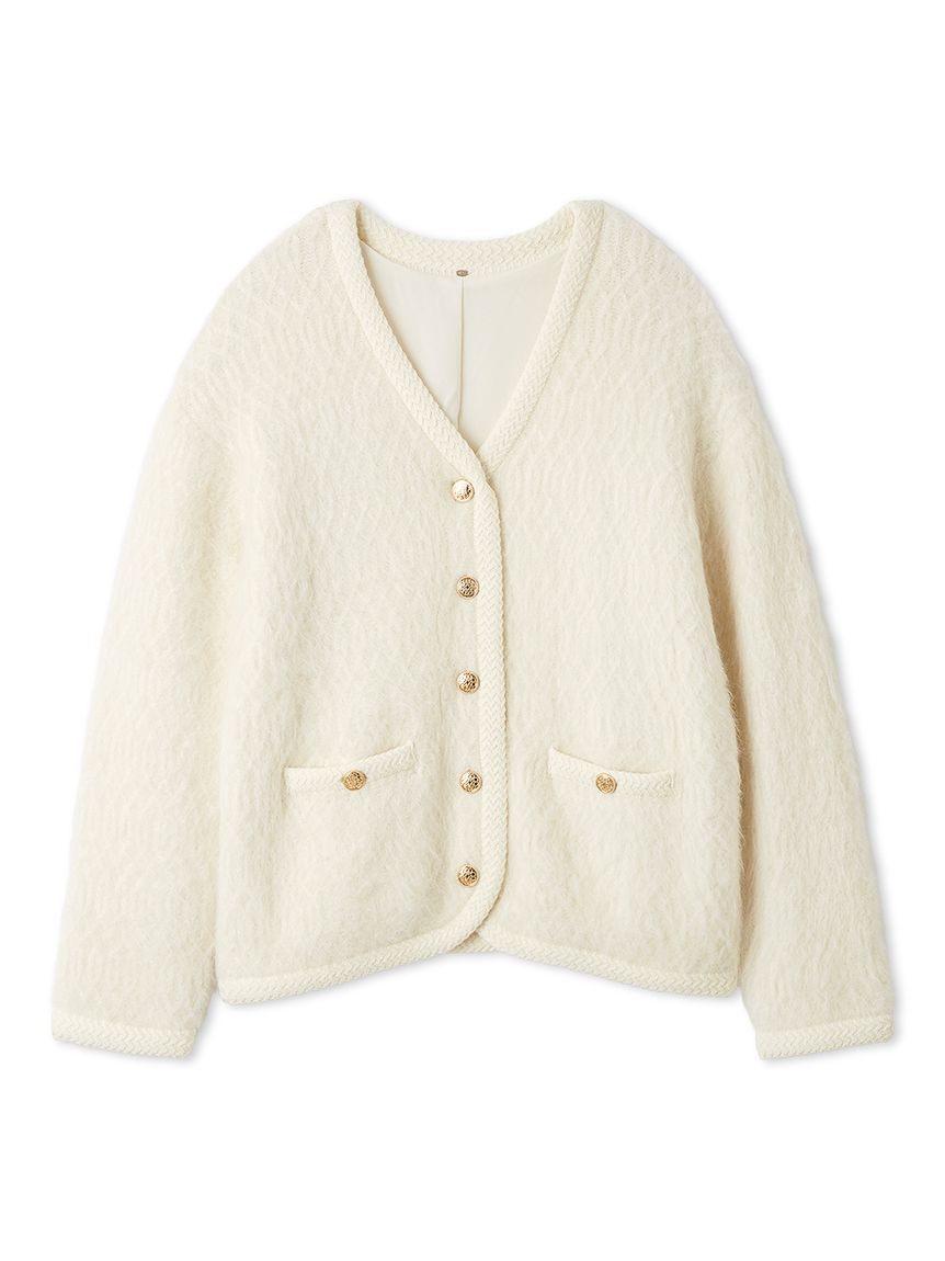 ファーライクミドルニットジャケット(ジャケット)｜アウター｜SNIDEL