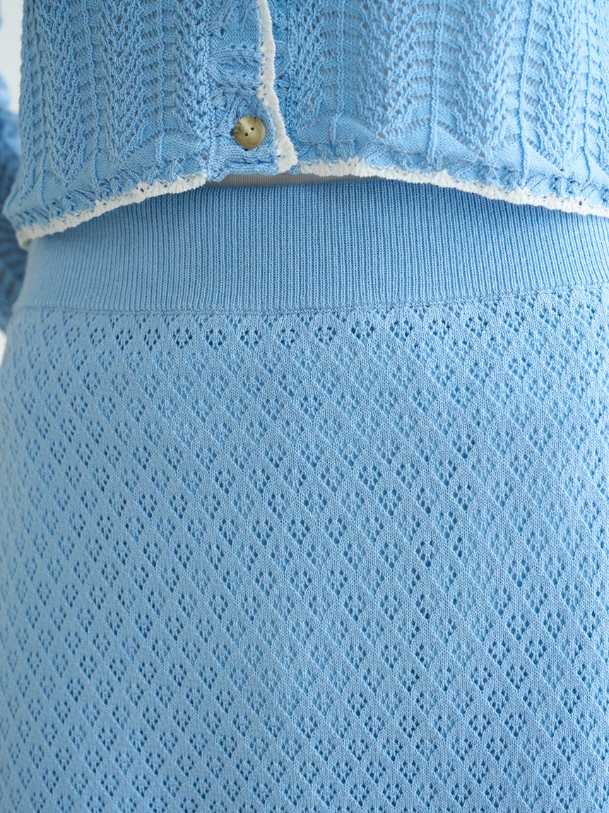 クロシェニットセットアップ(トップス＆ボトムセット