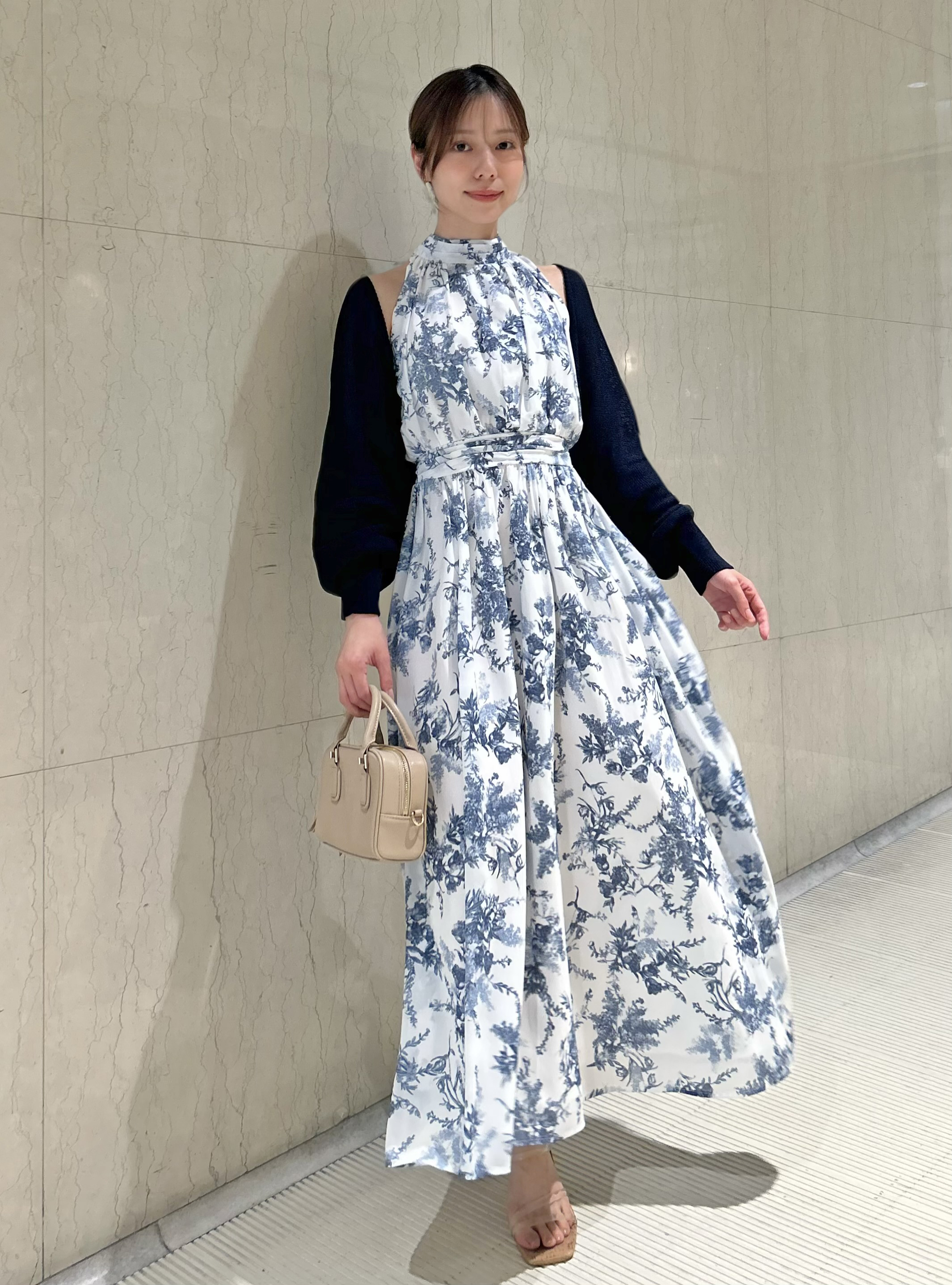 snidel アメスリワンピース×ボレロカーデセット SNIDELアメスリワンピース×ボレロカーデセット