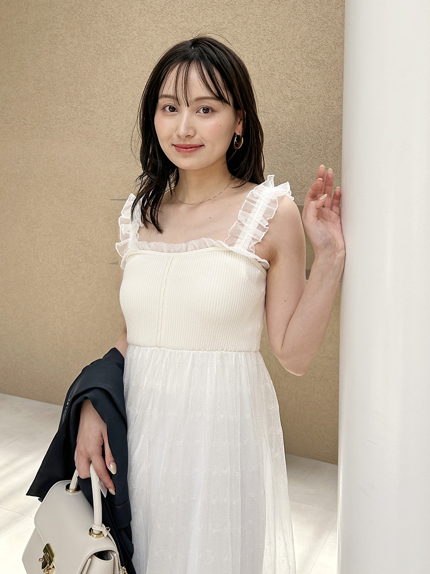 ティアードニットワンピース(マキシ・ロングワンピース