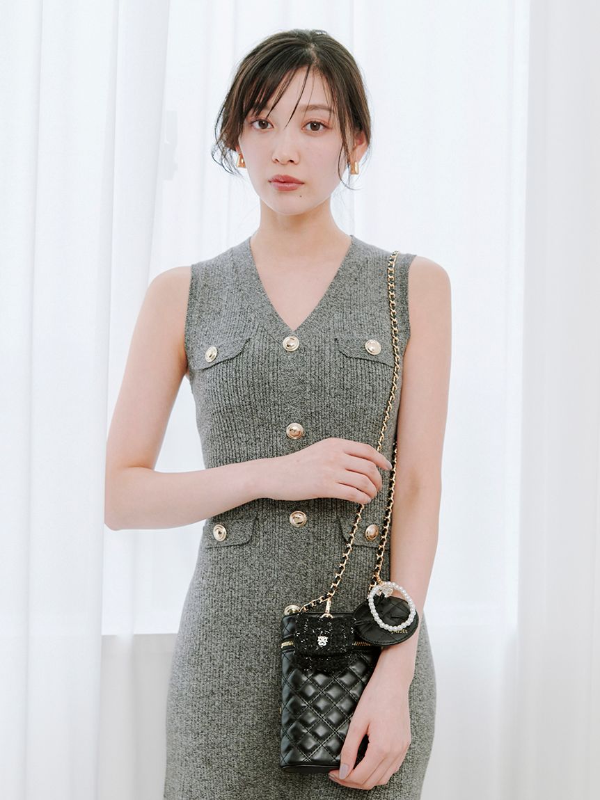 美品✦BRIEFING ノースリーブワンピース✦M ノースリーブミディワンピース ZW COLLECTION - ブラック