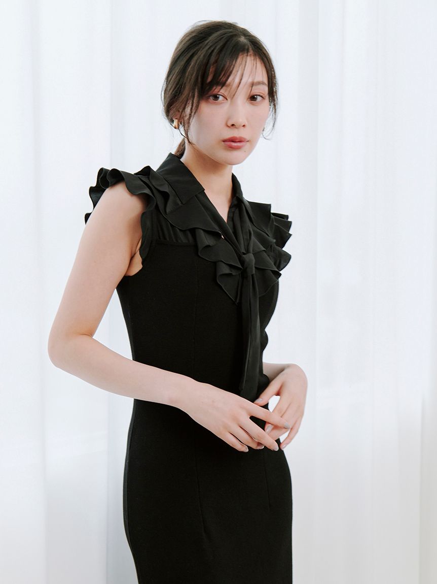 【新品未使用】スナイデル♡Sustainableフリルカラードッキングワンピース Sustainableフリルカラードッキングワンピース(マキシ・ロング