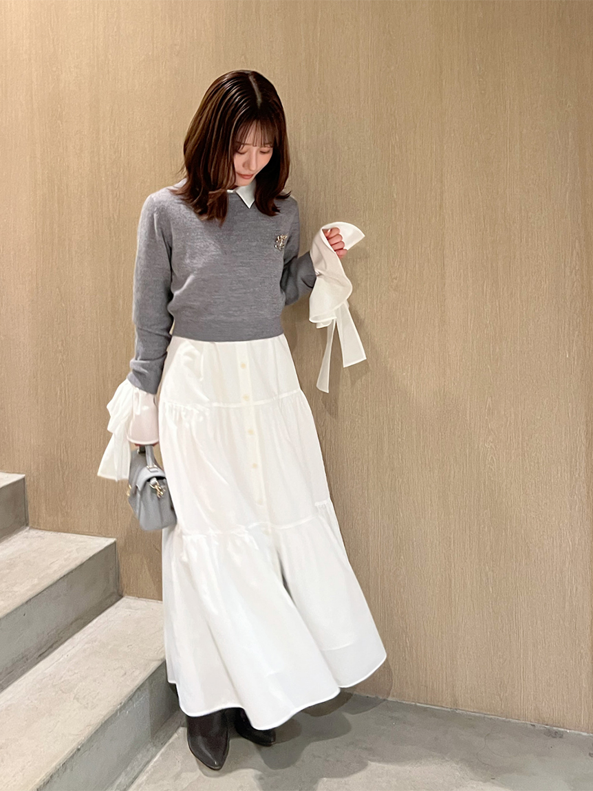 MASH SUMMER WEEK限定】ニットセットボウタイロングワンピース