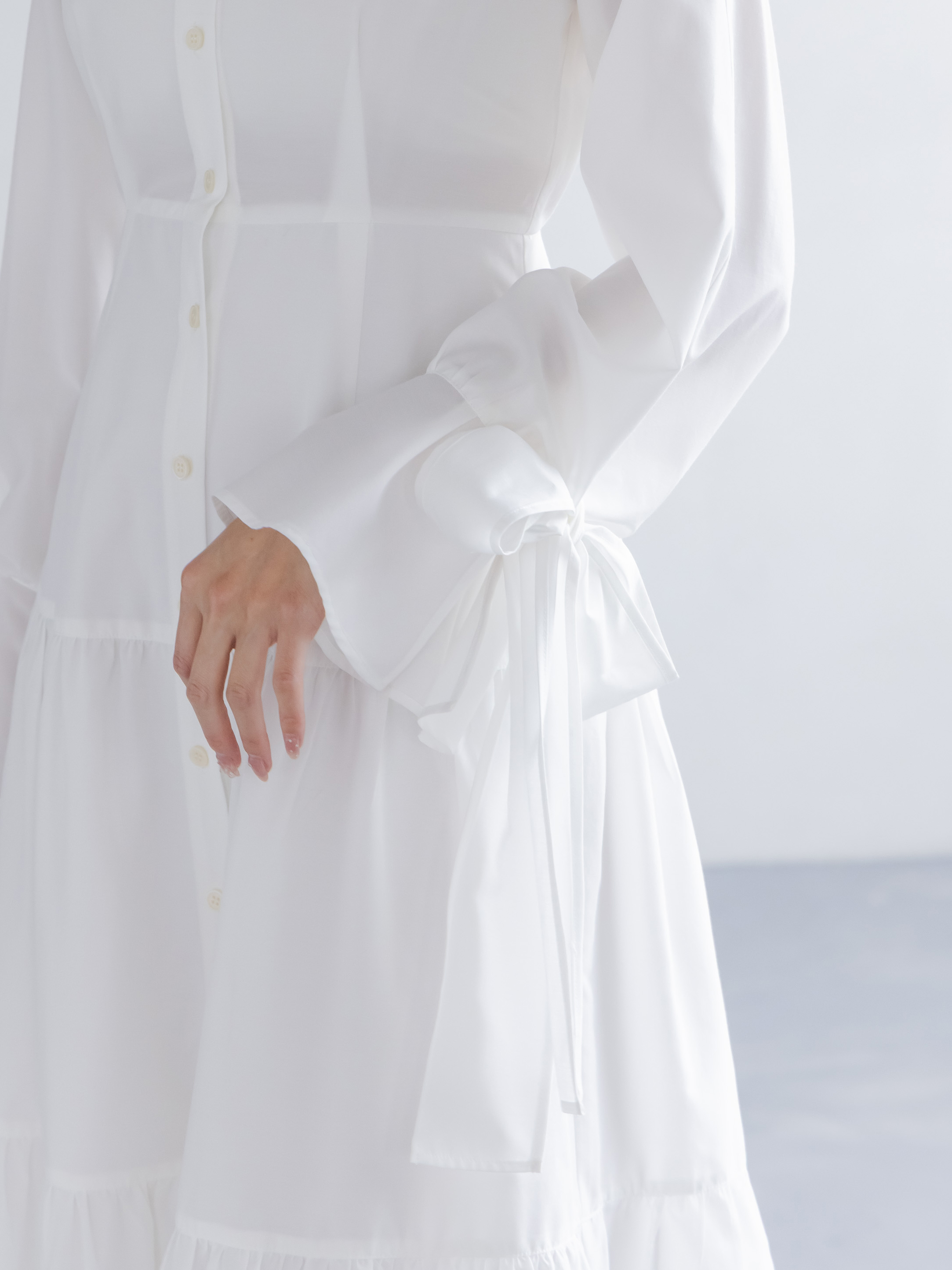 NOWOS ワンピース Back design relaxed sleeveless long one-piece / バック