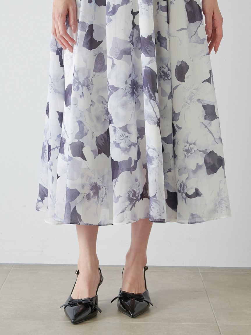 snidel ノースリニットドッキングワンピース フレアスリーブカーディガン スナイデル SNIDEL ノースリニットドッキングワンピース （NVY