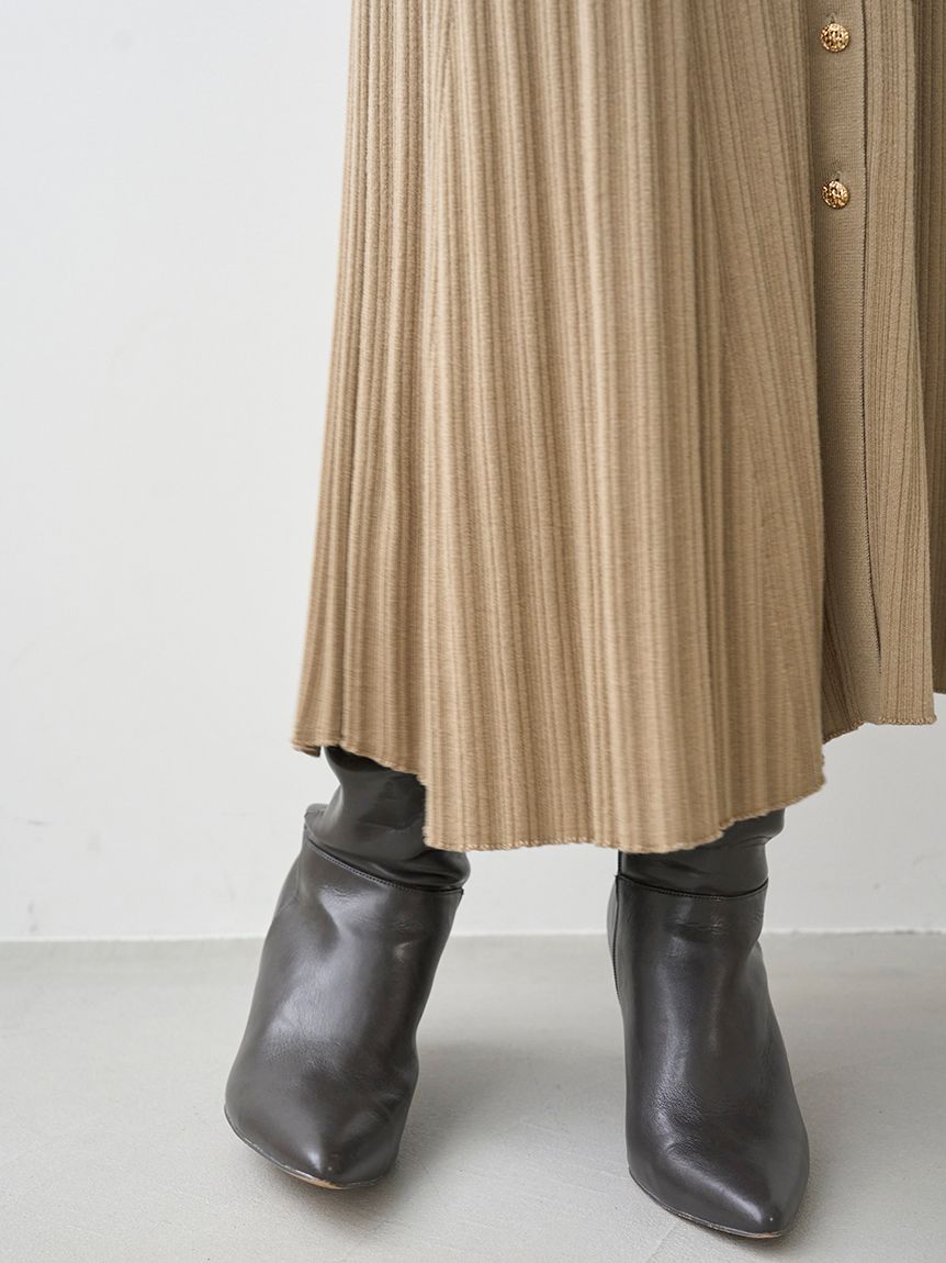 フロントボタンニットワンピース(マキシ・ロングワンピース