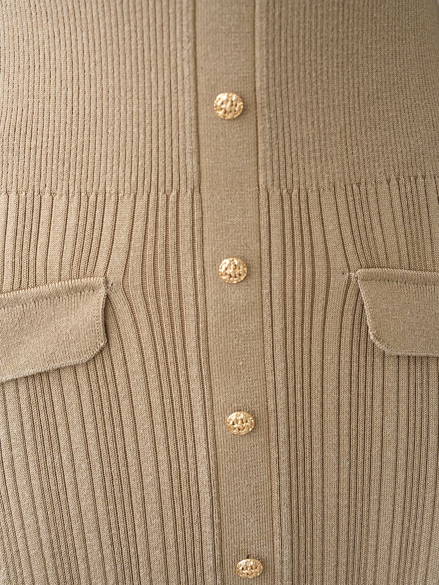 フロントボタンニットワンピース(マキシ・ロングワンピース