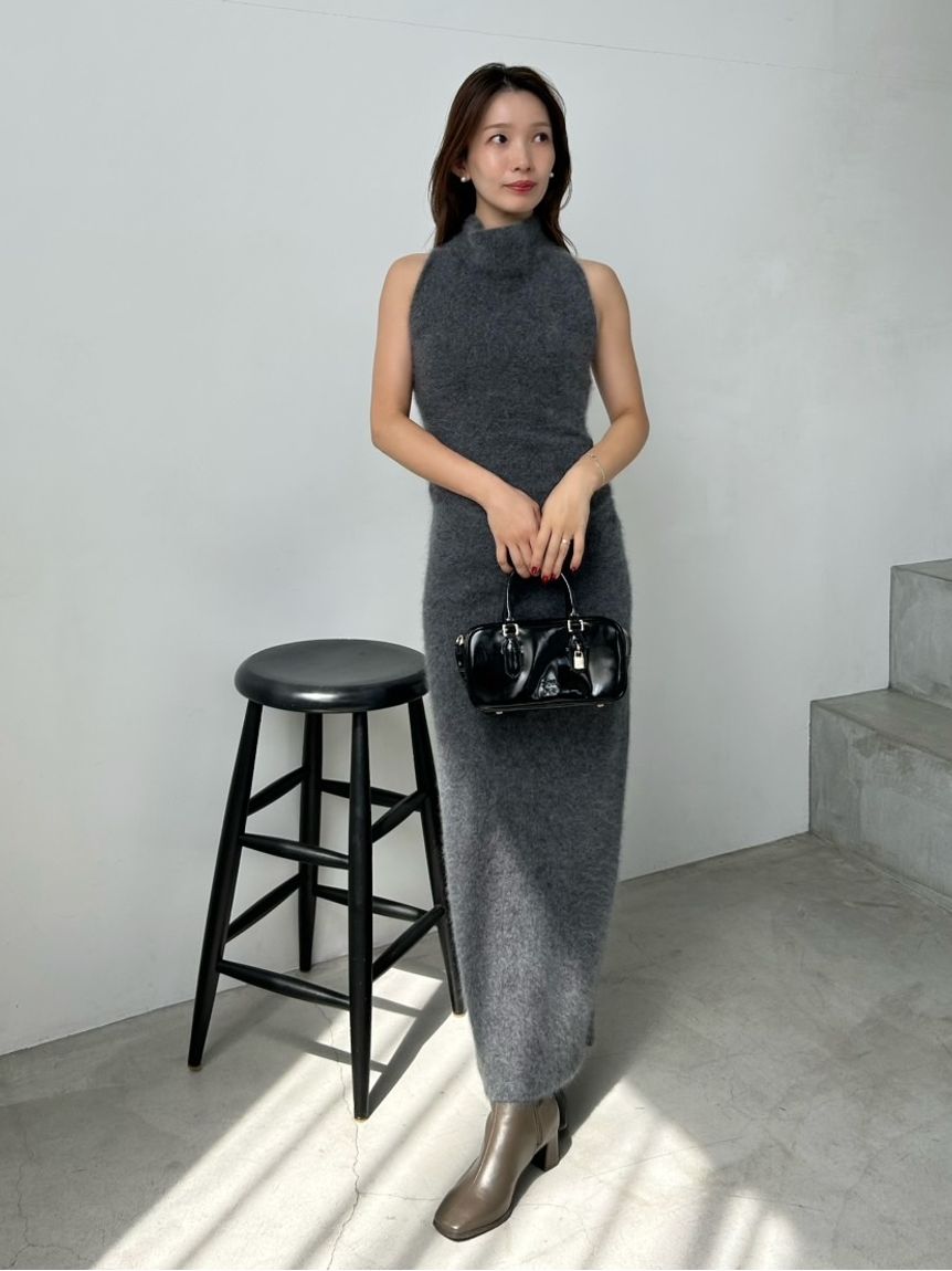 HIGH QUALITY】メリノウールアメスリニットワンピース(マキシ・ロング