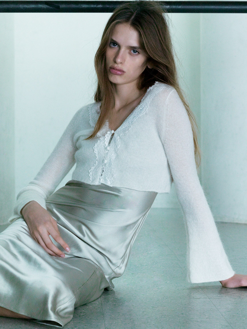 キャミワンピースモヘアカーディガンセット(マキシ・ロングワンピース