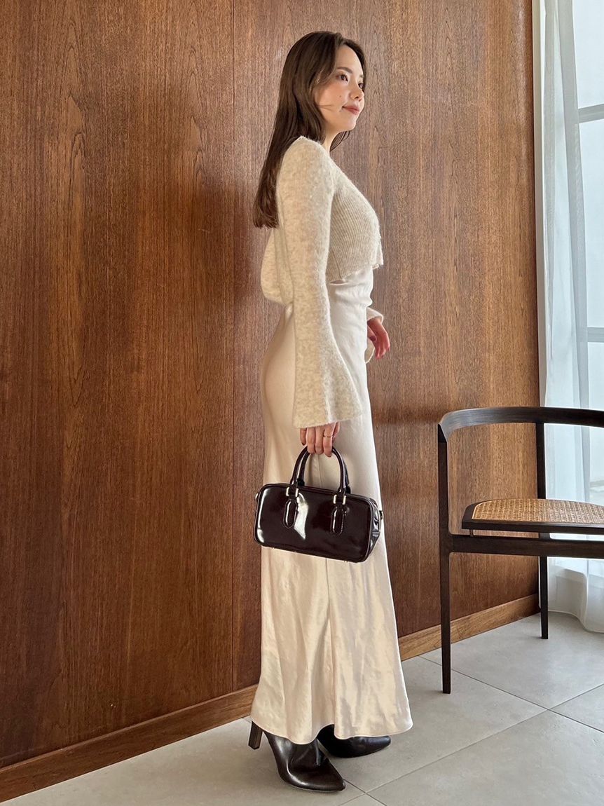 キャミワンピースモヘアカーディガンセット(マキシ・ロングワンピース
