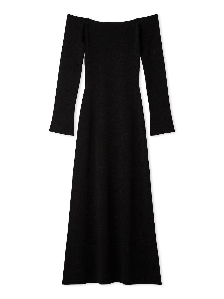 オフショルIラインニットワンピース【カンヘウォン着用】(マキシ