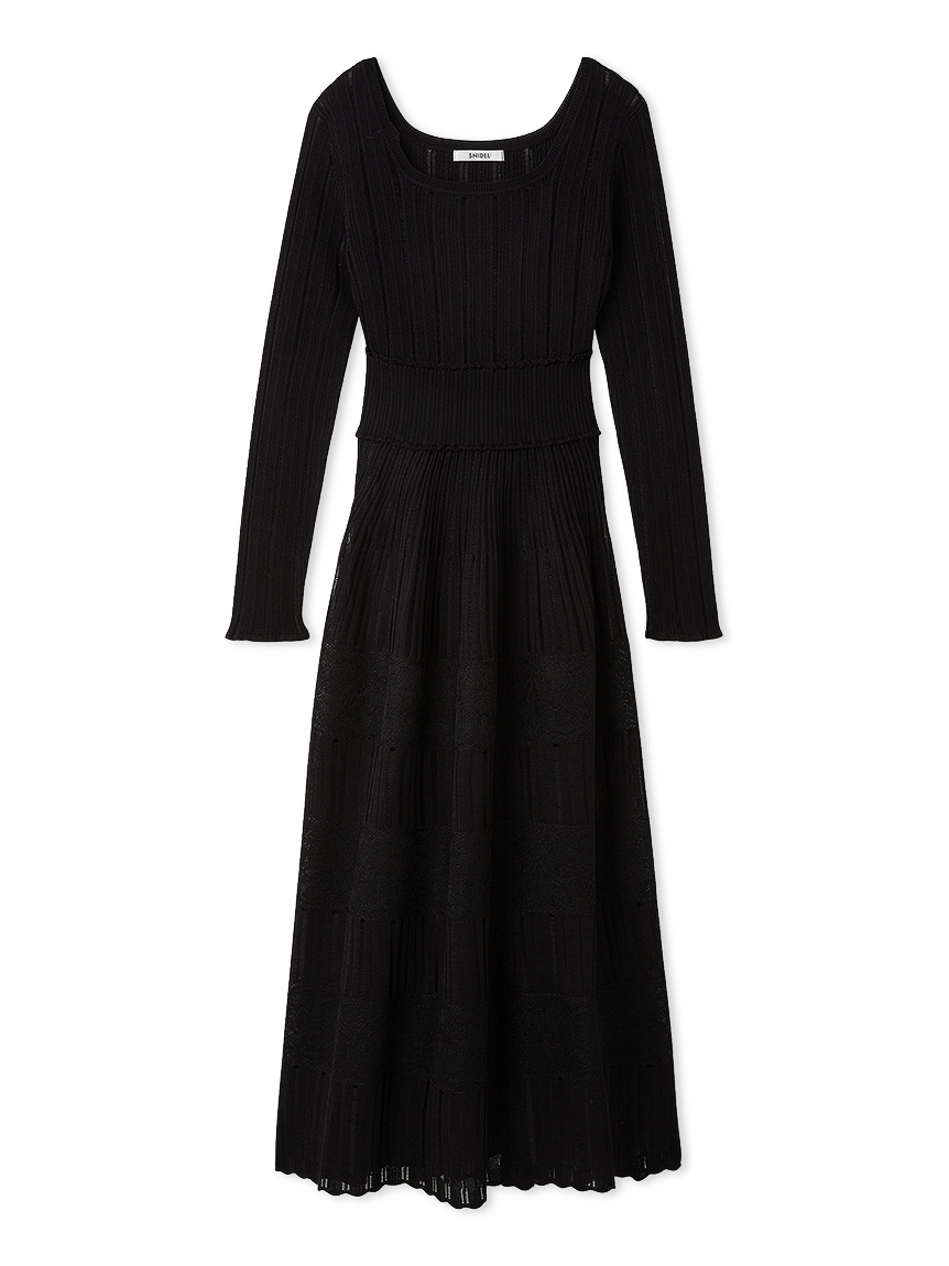 レースクロシェロングドレス(マキシ・ロングワンピース)｜ワンピース