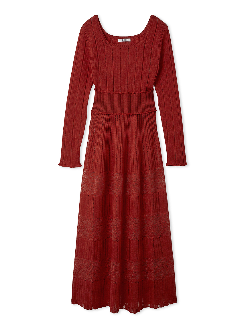 レースクロシェロングドレス(マキシ・ロングワンピース)｜ワンピース