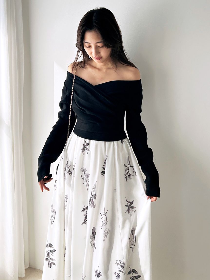 ニットドッキングワンピース(マキシ・ロングワンピース)｜ワンピース