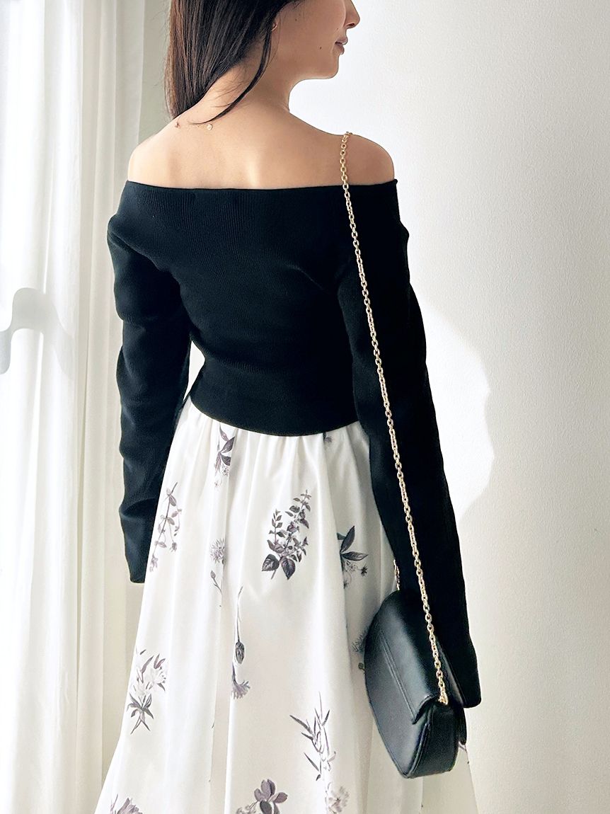 SNIDEL スイッチングワンピース ドッキングワンピース ニットドッキングワンピース(マキシ・ロングワンピース)｜ワンピース